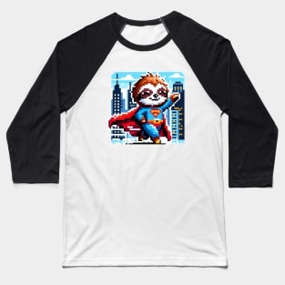 Urban Sloth Hero: The Slow Savior Baseball T-Shirt